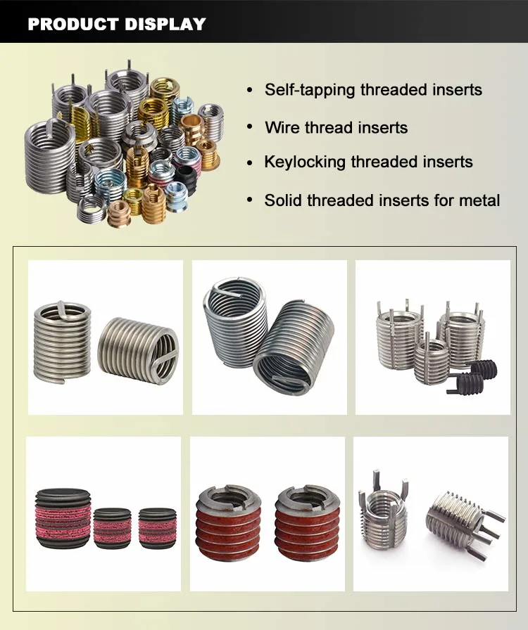 Free Running Wire Thread Insert for Aluminum Die Casting